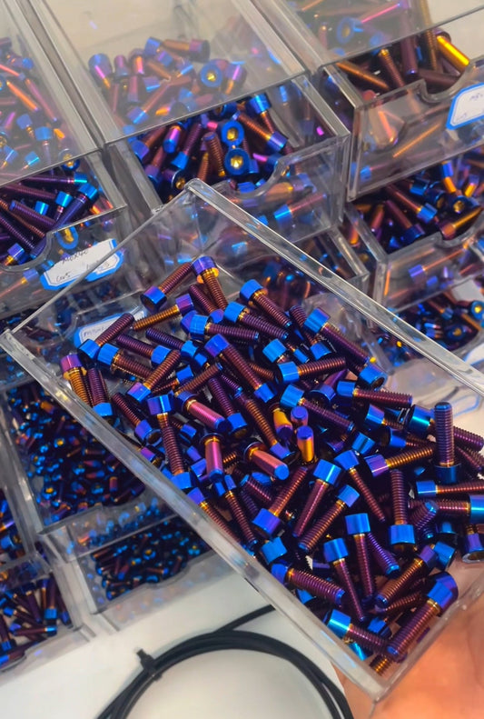 Scrambler titanium bolt kit