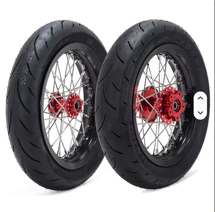 ETM RTR Super-Moto Wheel Set